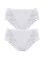 Petite fleur Modellerende slip Bodyforming slip van elastische katoen (2 stuks, Set van 2)