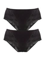 Petite fleur Modellerende slip Bodyforming slip van elastische katoen (2 stuks, Set van 2)