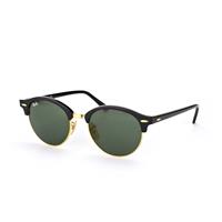 Ray-Ban Clubround RB4246 Zonnebril - Rond Zwart - Glazen met sterkte beschikbaar