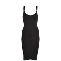 Pieces naadloze onderjurk - Ballroom - Gladde onderjurk - Wit - Huidskleur - Zwart