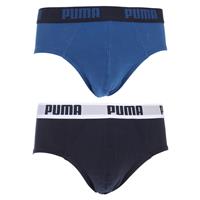 Puma Heren slips 2-pak- True Blue - Elastisch katoen