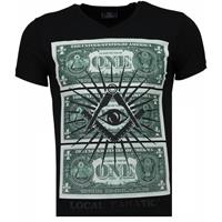 Local Fanatic One Dollar Eye - T-shirt - Zwart