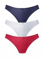 Petite fleur String achter geheel van fijne jacquard-kant (3 stuks)