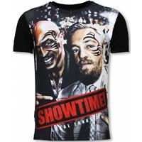 Local Fanatic Showtime - Digital Rhinestone T-shirt - Zwart