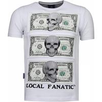 Local Fanatic Beter Have My Money - Rhinestone T-shirt - Wit