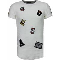 Justing Military patches t-shirt