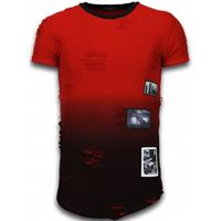 Justing Pictured flare effect t-shirt long fit