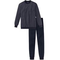 Schiesser - Pyjama Donkerblauw Dark Sapphire