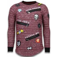 Local Fanatic Longfit embroidery sweater patches
