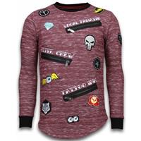 Local Fanatic Longfit Embroidery - Sweater Patches - Elite Crew - Bordeaux