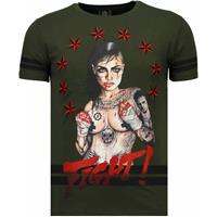 Local Fanatic Fighter! rhinestone t-shirt