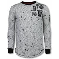 Local Fanatic Longfit embroidery sweater patches