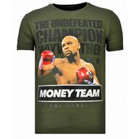 Local Fanatic Money Team Champ - Rhinestone T-shirt - Khaki