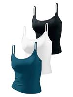 vivance active Top met spaghettibandjes van zacht microvezel (Set van 3)