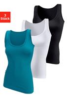 vivance active Hemd van zacht microvezel (Set van 3)