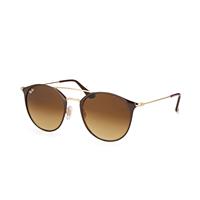 RAY-BAN RB 3546 | Unisex-Sonnenbrille | Oval | Fassung: Mineral Goldfarben / Braun | Glasfarbe: Braun