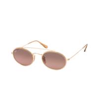 Ray-Ban Oval Double Bridge RB3847N Zonnebril - Ovaal Goud