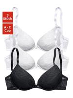 petite fleur Push-up-bh met beugel en uitneembare vullingen (Set van 3)