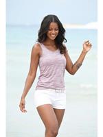 Beachtime Tanktop Met structuureffect in een gemakkelijk te onderhouden kwaliteit (Set van 2)