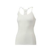 Puma dames hemd Racerback - Tank top - Wit & Grijs - Vrouwen onderhemd modal - katoen - Spaghetti bandjes