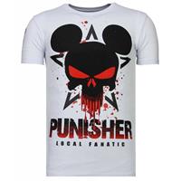 Local Fanatic Punisher mickey rhinestone t-shirt