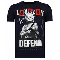 Local Fanatic Loyalty marilyn rhinestone t-shirt