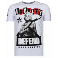 Local Fanatic Loyalty marilyn rhinestone t-shirt