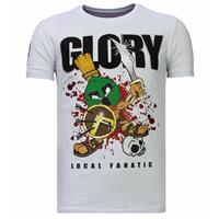 Local Fanatic Glory martial rhinestone t-shirt
