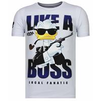 Local Fanatic Like a boss rhinestone t-shirt