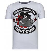 Local Fanatic Fight club spike rhinestone t-shirt