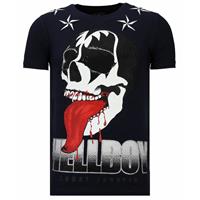 Local Fanatic Hellboy rhinestone t-shirt