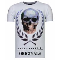 Local Fanatic Skull originals rhinestone t-shirt