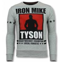Mike Tyson Trui - Iron Mike Heren Sweater -Truien Mannen - Grijs