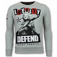 Local Fanatic Marilyn Trui - Monroe Heren Sweater - Truien Mannen - Grijs