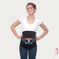 opentopzwanger Op en Top Zwanger Zwangerschaps Buikband Made in Holland Twins Zwart