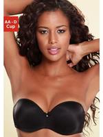 Lascana strapless push-up bh zwart