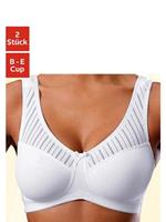Nuance Soft-bh zonder beugels, met chique gestreept stof (Set van 2)