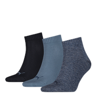 3 paar Puma sneakersokken blauw