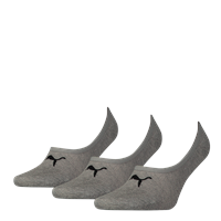 Puma Unisex Füßlinge, 3er Pack - Footie, einfarbig, Grau