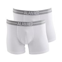 Alan Red Underwear Boxershort Lasting WhiteTwo Pack