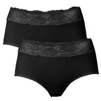 Trofé Trofe Lace Trimmed Midi Briefs 2 stuks 