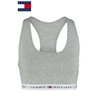 Tommy Hilfiger Bustier "Iconic", Logo-Druck, grau