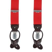 Profuomo Bretels braces luxe 35mm solid red pp1l00001c/600