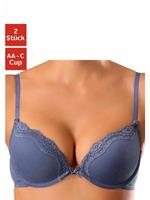 petite fleur Push-up-bh met beugel en fijne kantband (Set van 2)