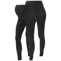 Umstandsleggings Doppelpack MLLEA schwarz Gr. 36 Damen Kinder