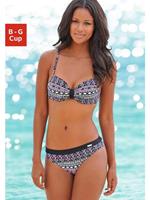 Lascana Beugelbikini met unikleurige lus tussen de cups