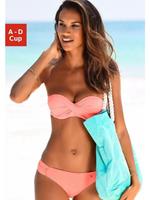 s.Oliver RED LABEL Beachwear Beugelbikini in bandeaumodel met ruches