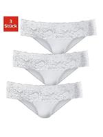 vivance active Brasil-slip met brede kanten boordjes (3 stuks)