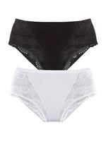 Petite fleur Modellerende slip Bodyforming slip van elastische katoen (2 stuks, Set van 2)