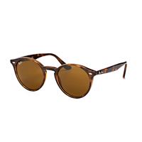 Ray-Ban Round RB2180 Zonnebril - Rond Havana - Glazen met sterkte beschikbaar